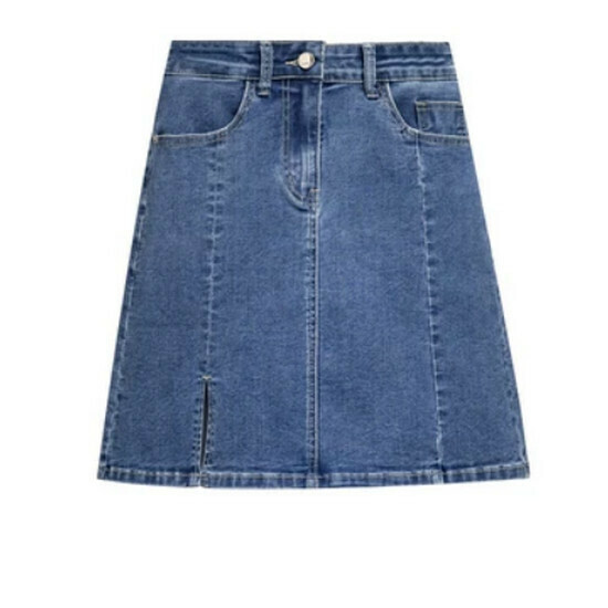 Hot selling hip-hugging denim skirt [blue] [L-4XL size] (please contact customer service to confirm the delivery size after placing the order)