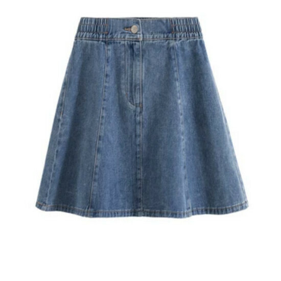 Hot selling denim skirt [blue] [size L-4XL] (please contact customer service to confirm the delivery size after placing the order)