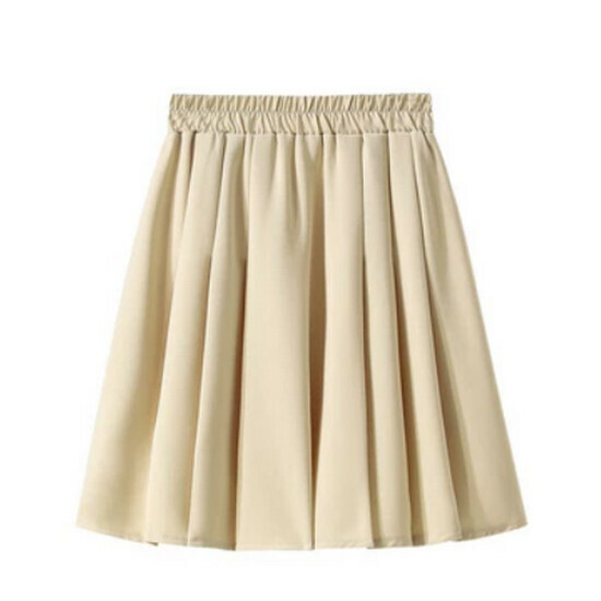 Hot selling pleated skirt [off-white] [M-3XL size] (please contact customer service to confirm the delivery size after placing the order)