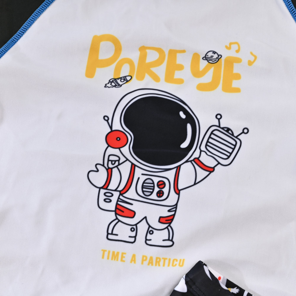 TB449-童短袖兩件式褲裝-花