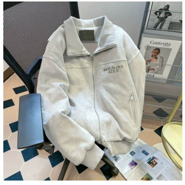 Hot selling jacket [gray plus velvet] size [M size - 2XL size] [please contact customer service after placing the order to confirm the delivery size]