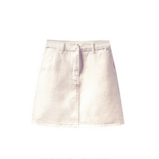 Hot selling hip-hugging denim skirt [White] [S-5XL size] (please contact customer service to confirm the delivery size after placing the order)