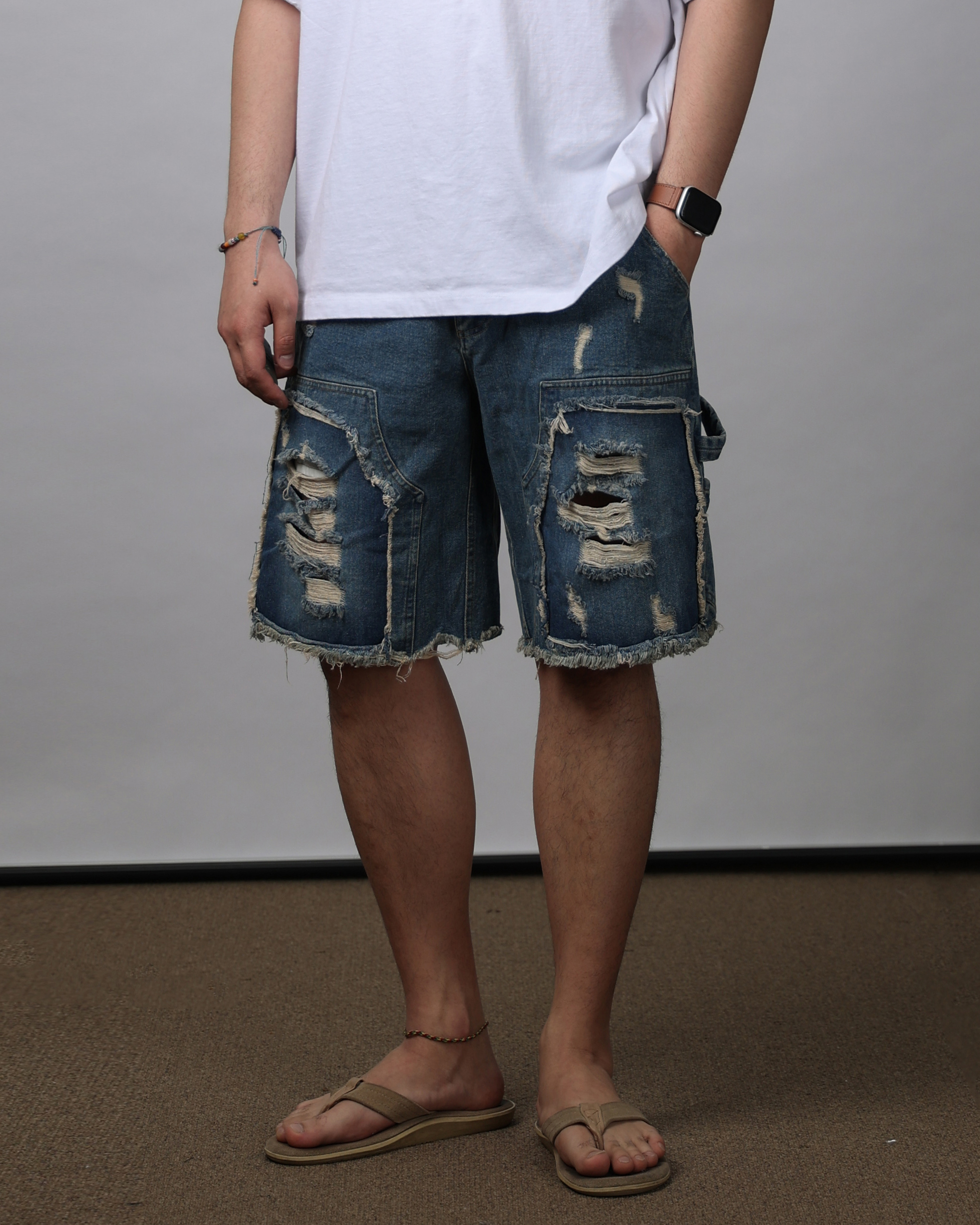 復古卡彭特牛仔短褲