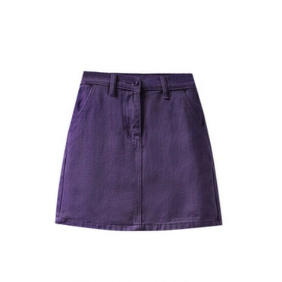 Hot selling hip-hugging denim skirt [Purple] [S-5XL size] (please contact customer service to confirm the delivery size after placing the order)