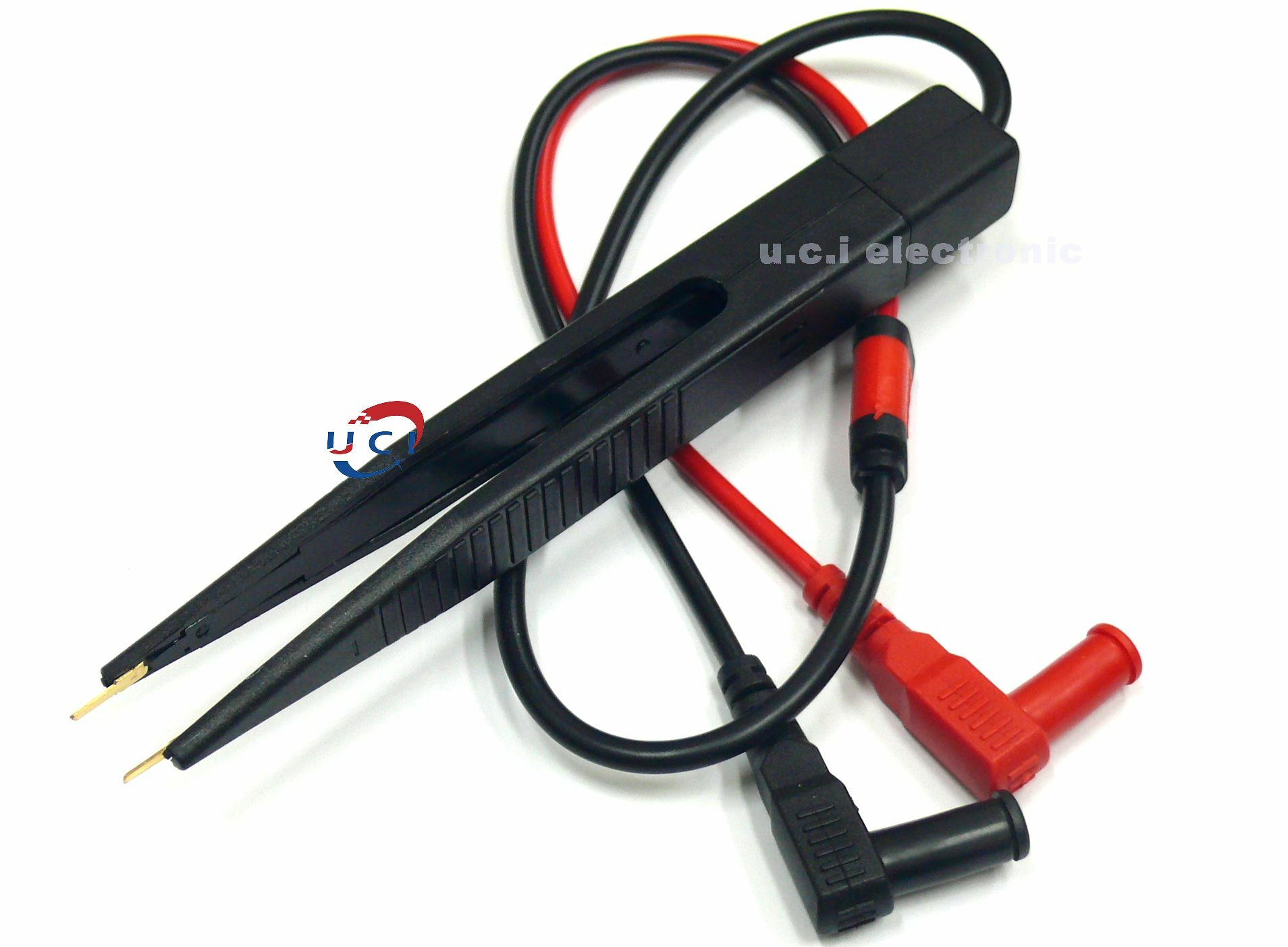 【UCI電子】(D-48) 萬用表筆貼片電容電感表筆LCR貼片夾 SMD測試表筆 鑷子型貼片夾 電表 表筆