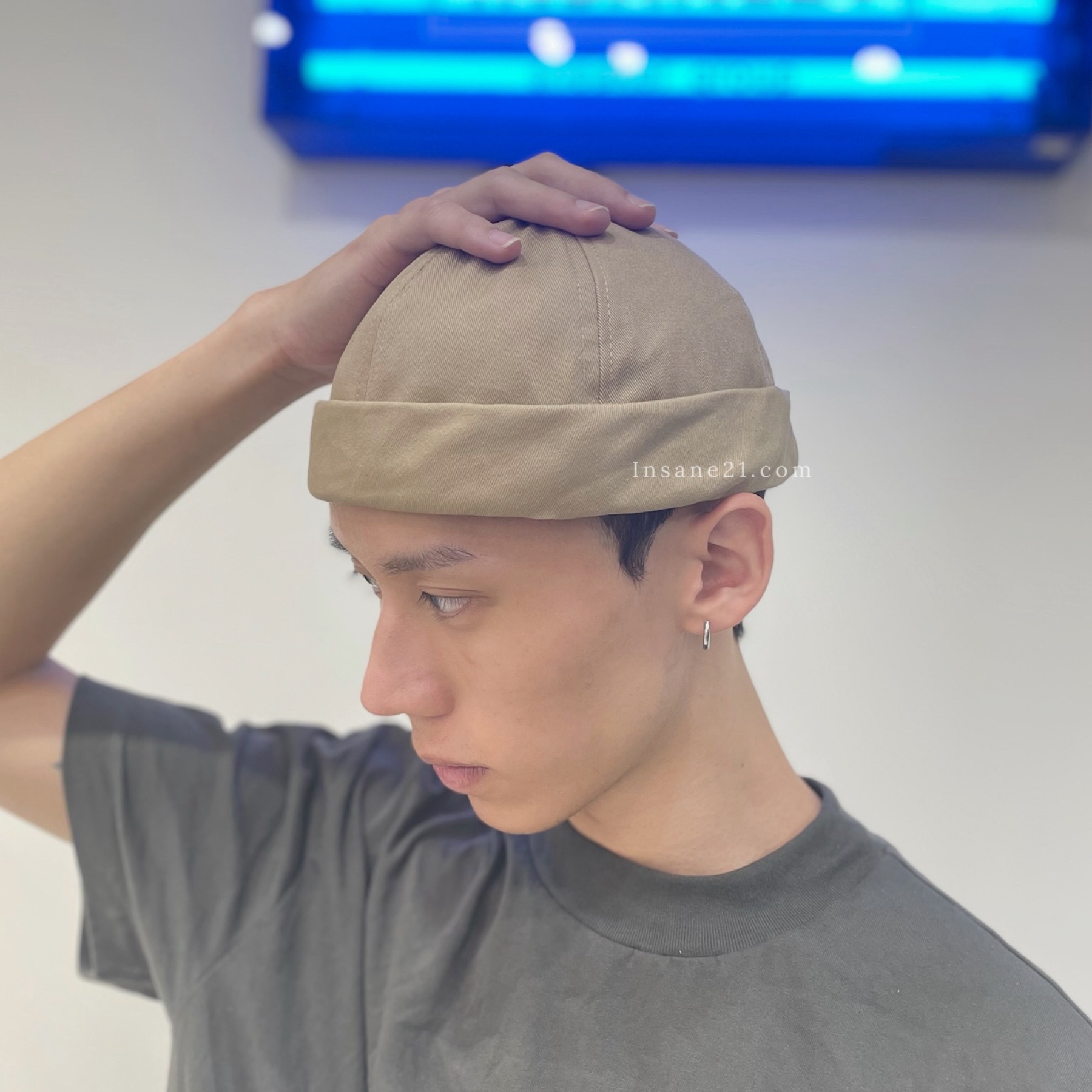 BEAMS 日牌 水兵帽 復古 圓筒 可調節