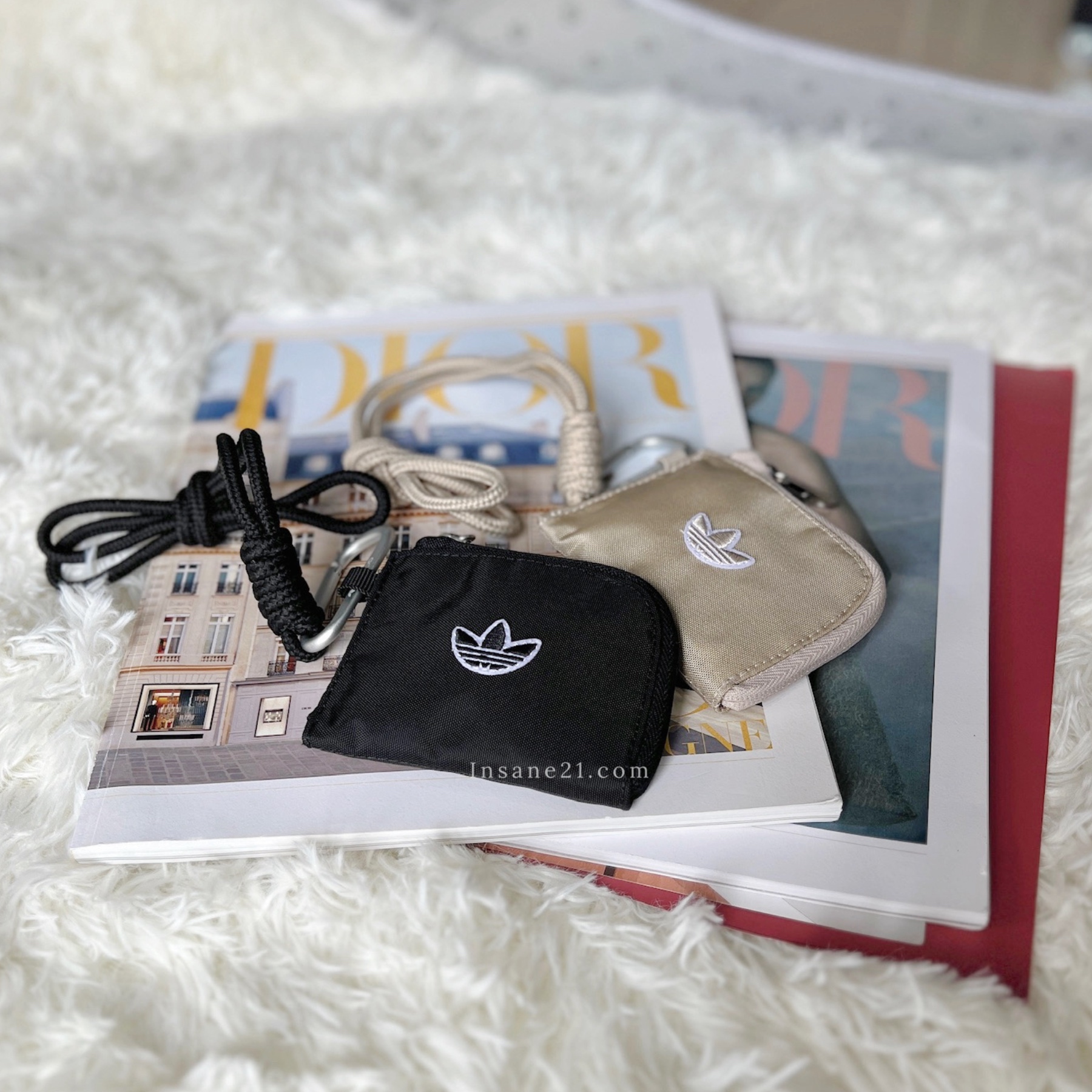 ADIDAS 零錢 小掛包 小收納包 零錢包 黑//卡其 IT7608/IS4601