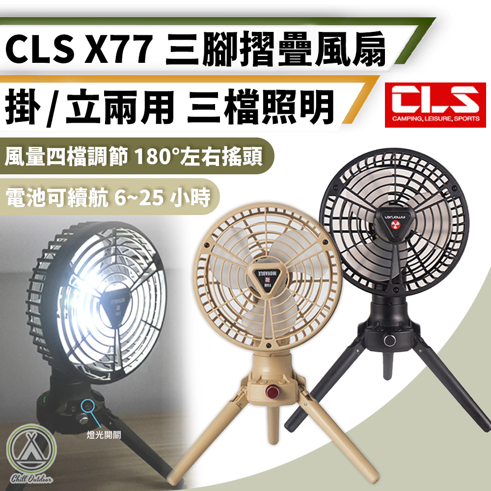 CLS 三腳風扇燈 X77－(2色)
