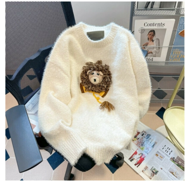 Hot selling collar sweater [off-white] size [one size fits all]
