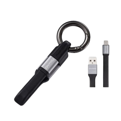 🧊夏季清倉🧊【ONPRO】UC-MBKR 時尚隨行 Micro USB鑰匙圈式充電傳輸線 灰色