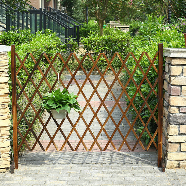 Popular fir solid wood furniture, fence, outdoor flower stand, entrance screen, potted plant pergola [70cm]