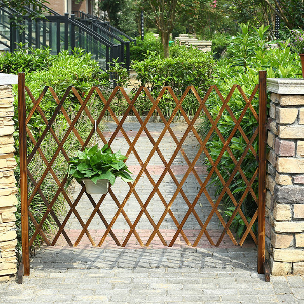 Popular fir solid wood furniture, fence, outdoor flower stand, entrance screen, potted plant pergola [150cm]