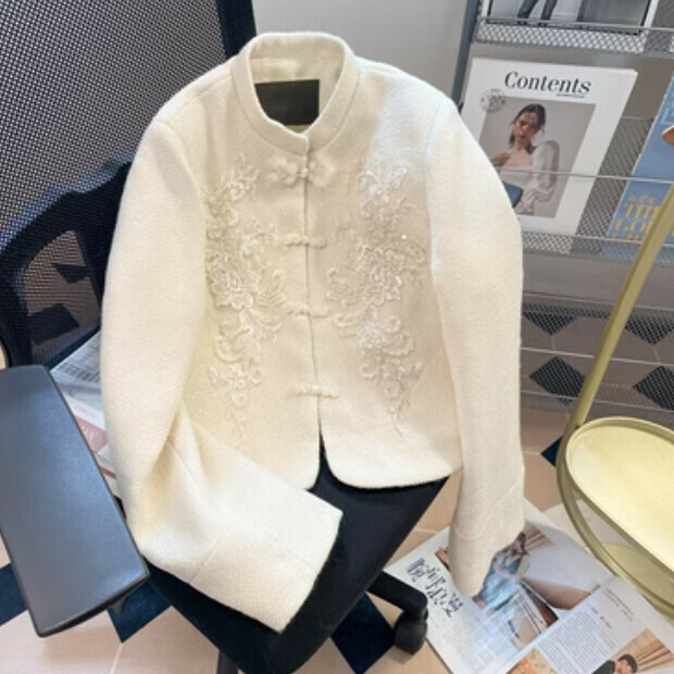 Hot selling woolen jacket [milk apricot color] size [M size - 2XL size] [please contact customer service to confirm the delivery size after placing the order]