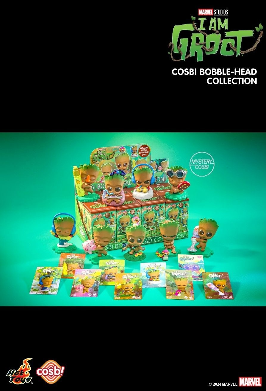 Hot Toys Cosbi Bobble-Head 系列 - Marvel 樹人 I am  Groot! Series 2 (一套8款）