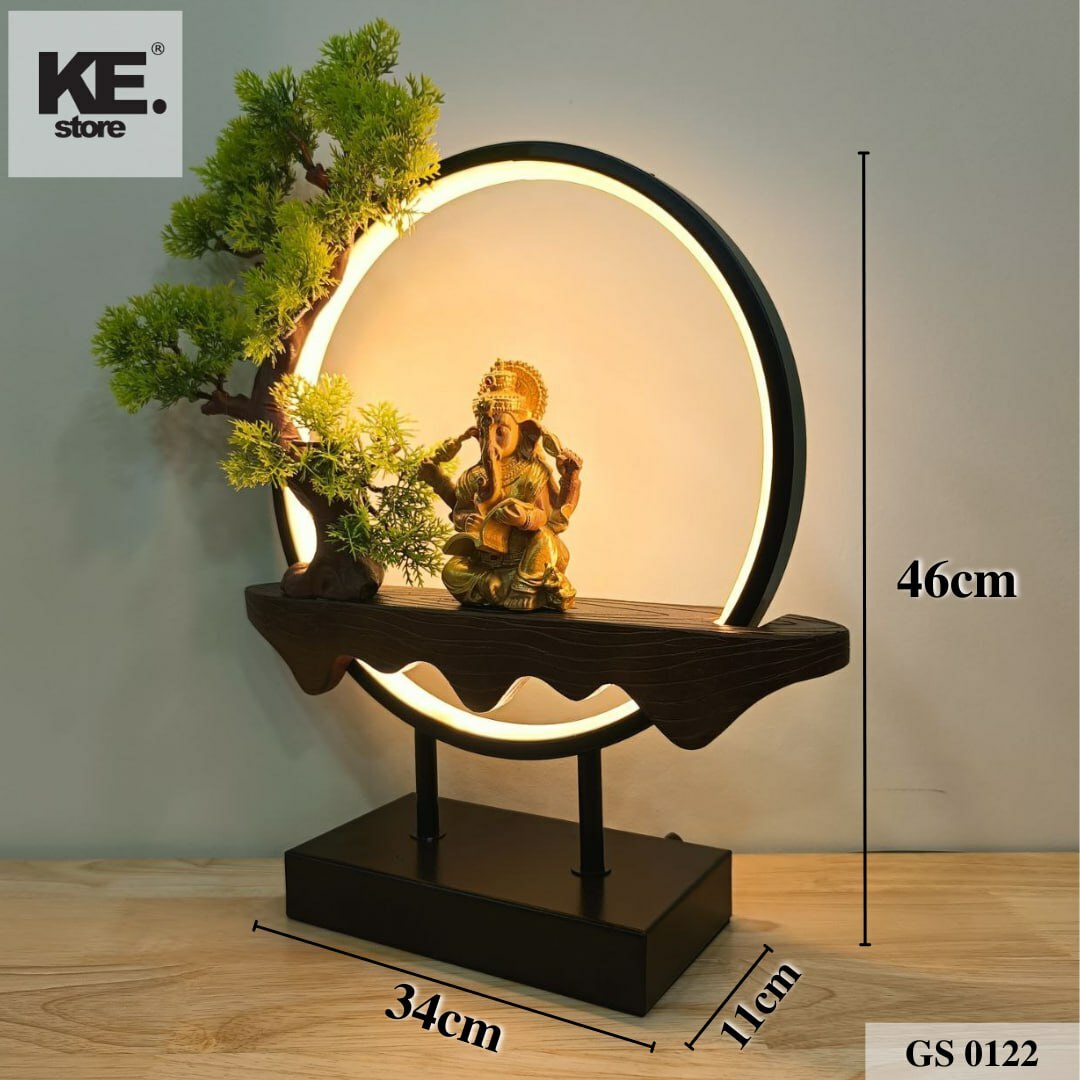 RING LIGHT GANESHA STATUE TABLETOP  CODE GS 0122