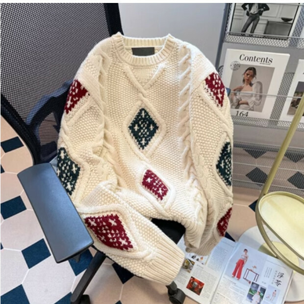 Hot Selling Knitted Sweater [Apricot Color] Size [One Size]