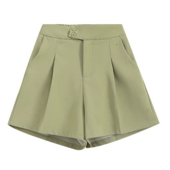 熱賣高腰西裝短褲【卡其色】【M-4XL碼】（下單後請聯絡客服確認發貨尺碼）
