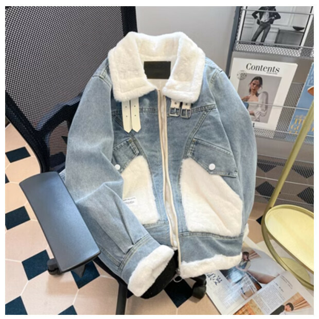 Hot selling denim jacket [blue] size [M size - 2XL size] [please contact customer service to confirm the delivery size after placing the order]