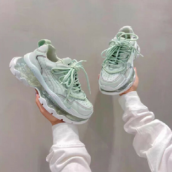熱賣厚底小白鞋【綠色】【35-40碼】(下單後請聯絡客服確認發貨尺碼)