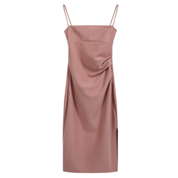Hot selling mid-length suspender skirt (cloud pink) (S-XL size) (contact customer service after placing the order to confirm the delivery size)