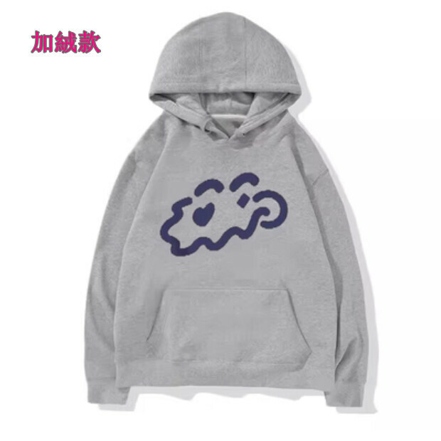 熱賣連帽衛衣【灰色加絨款】尺碼【M碼—2XL碼】【下單後請聯絡客服確認發貨尺碼】