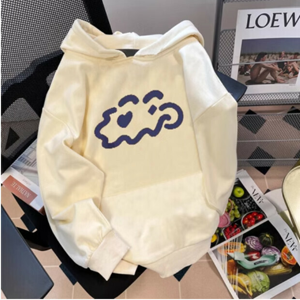 熱賣連帽衛衣【杏色 薄款】尺碼【M碼—2XL碼】【下單後請聯絡客服確認發貨尺碼】