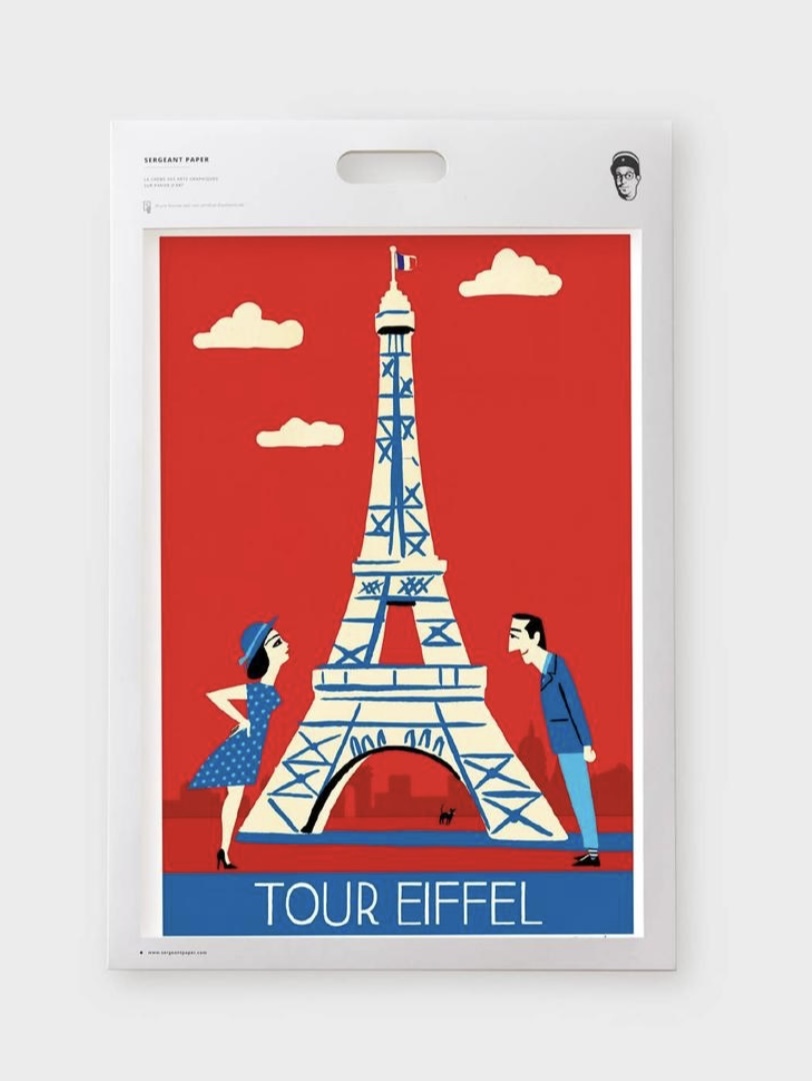 Sergeant Paper Paul Thurlby - Tour Eiffel - Paris Art Print (SKU: 3760272197835)
