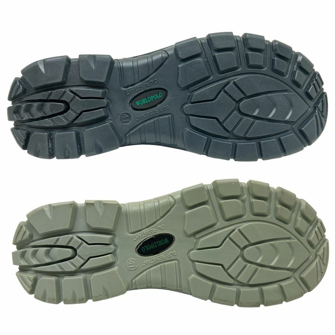 WORLDPOLO 工業安全鞋 纖維鞋頭鞋底 高筒 PU防油底 D2012