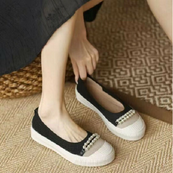 熱賣休闲乐福鞋【黑色】【35-40碼】(下單後請聯絡客服確認發貨尺碼)