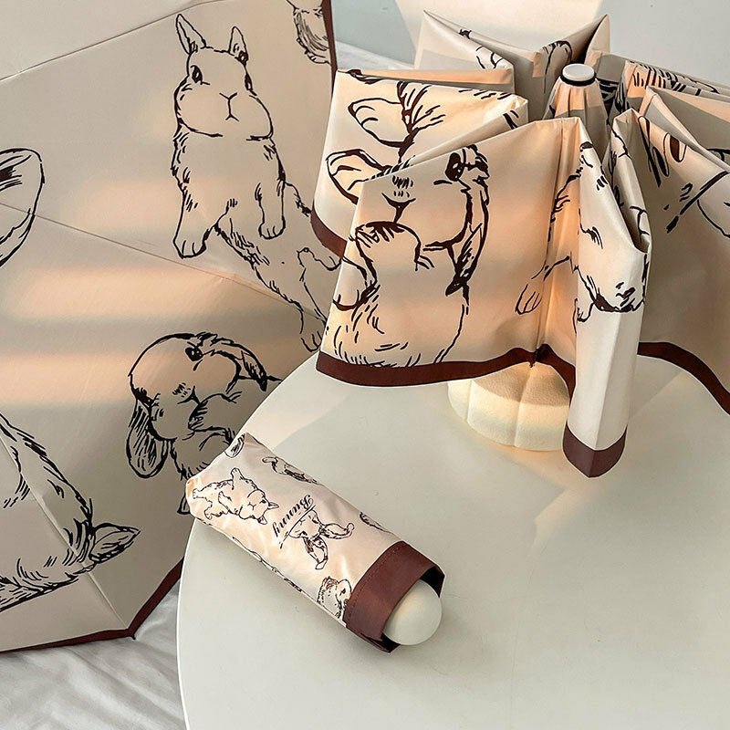 《52834》復古兔兔晴雨兩用雨傘