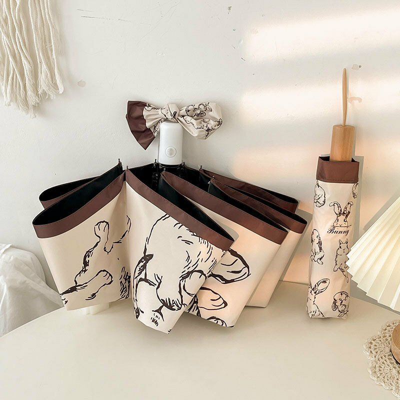 《52834》復古兔兔晴雨兩用雨傘