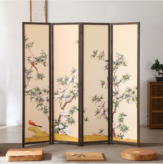 Popular wood furniture (4 pieces in total) Office screen, entrance partition, living room screen [Pattern 7] 4 pieces in total, 180x50cmx4 pieces