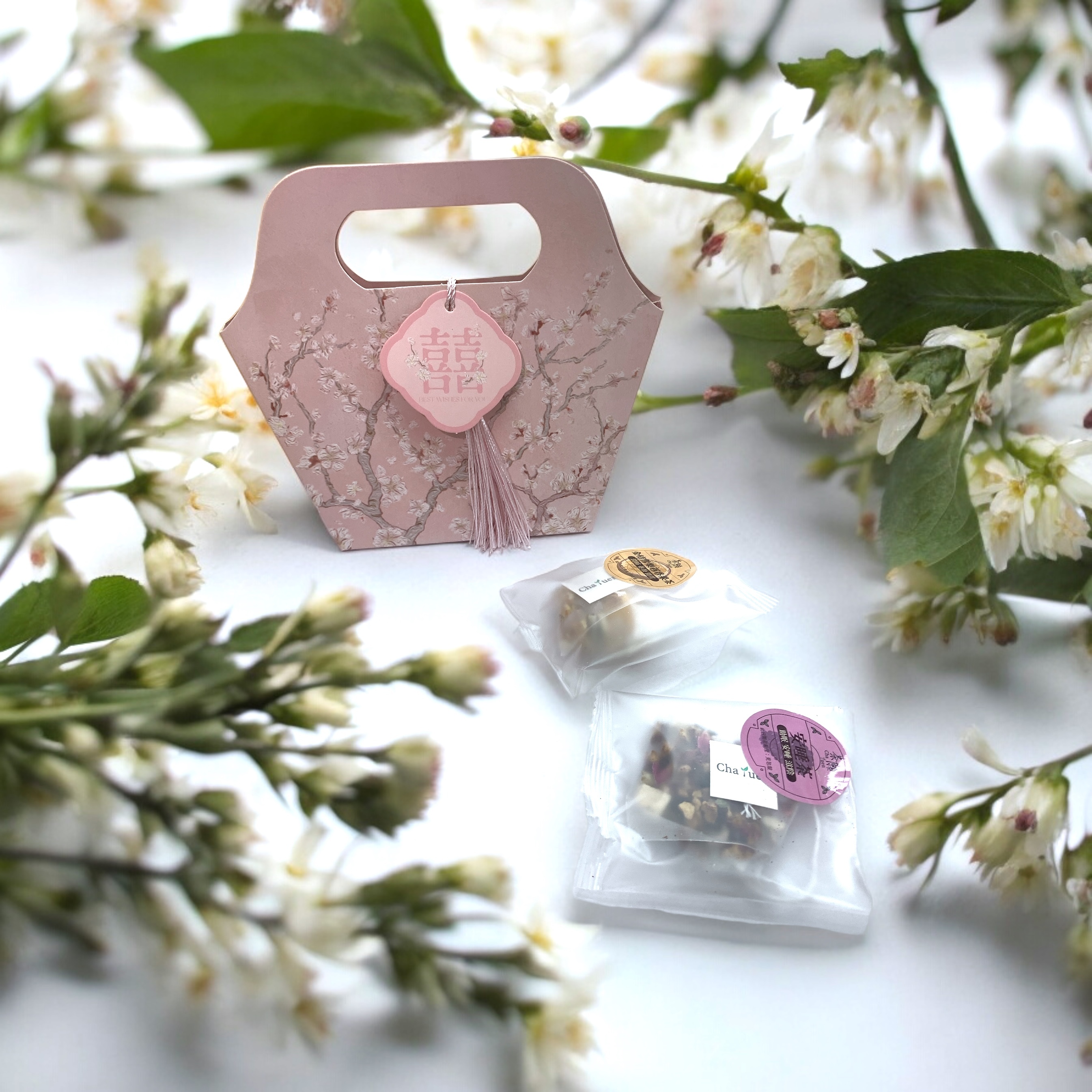 婚宴回禮 禮盒013 + 2包自選茶包 (15種口味可選)