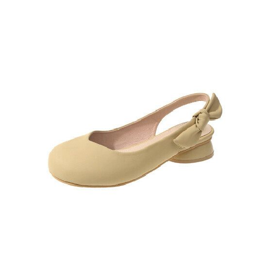 Hot selling round toe retro shoes [yellow] [size 35-40] (please contact customer service to confirm the delivery size after placing the order)