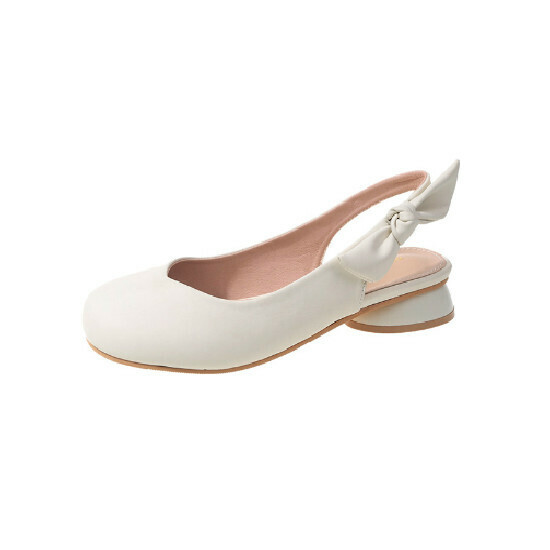 Hot selling round toe retro shoes [beige] [size 35-40] (please contact customer service to confirm the delivery size after placing the order)