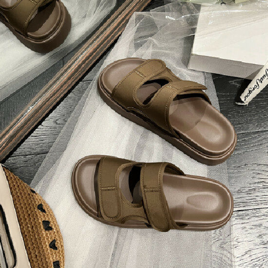 熱賣百搭涼拖沙灘鞋【深棕色】【35-40碼】(下單後請聯絡客服確認發貨尺碼)