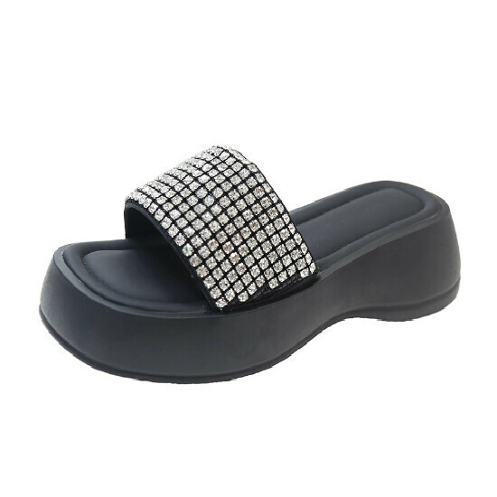 Hot Selling Rhinestone Sandals [Single Diamond] [35-40 Sizes] (Please contact customer service to confirm the delivery size after placing the order)