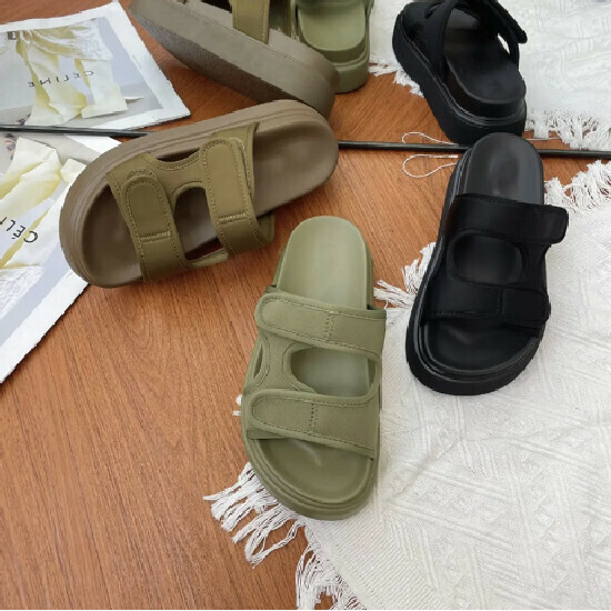 熱賣百搭涼拖沙灘鞋【军绿色】【35-40碼】(下單後請聯絡客服確認發貨尺碼)