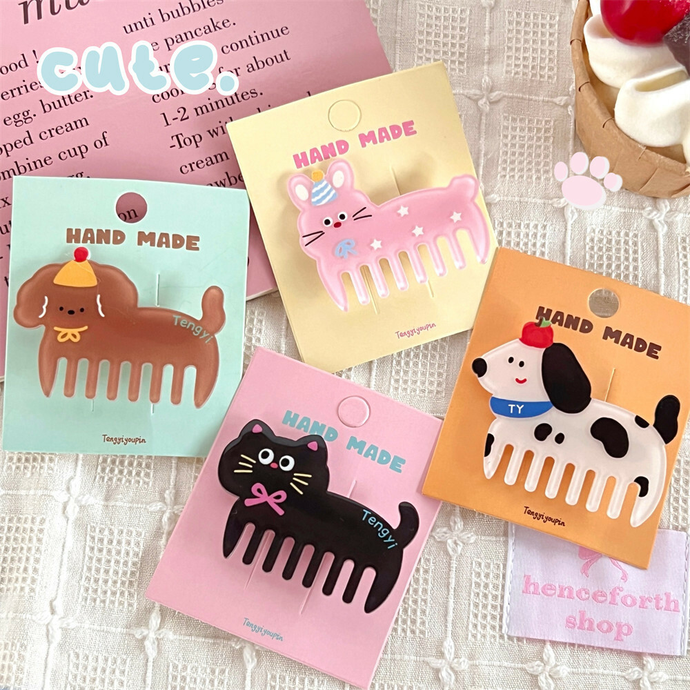 《52833》彩色可愛小動物梳子髮夾