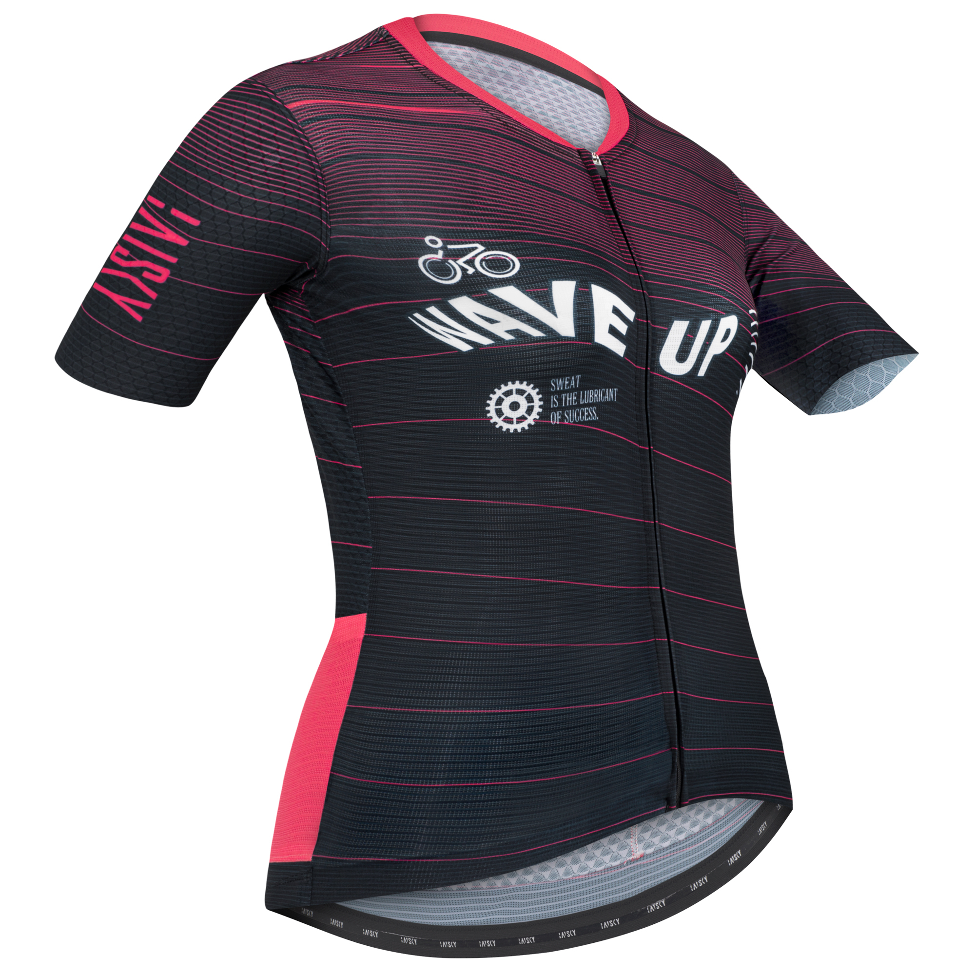 女款空力短車衣 追風 粉