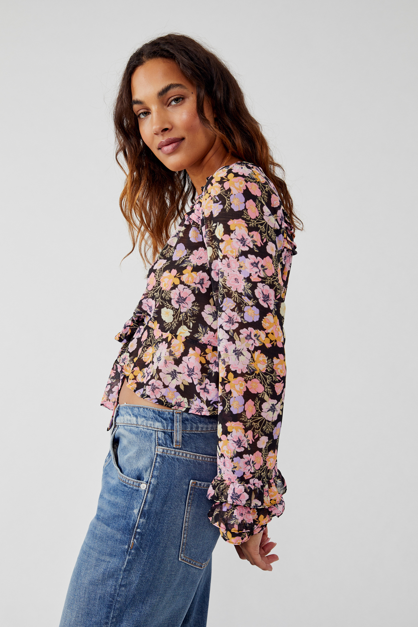 Maybel Blouse 長袖雪紡上衣