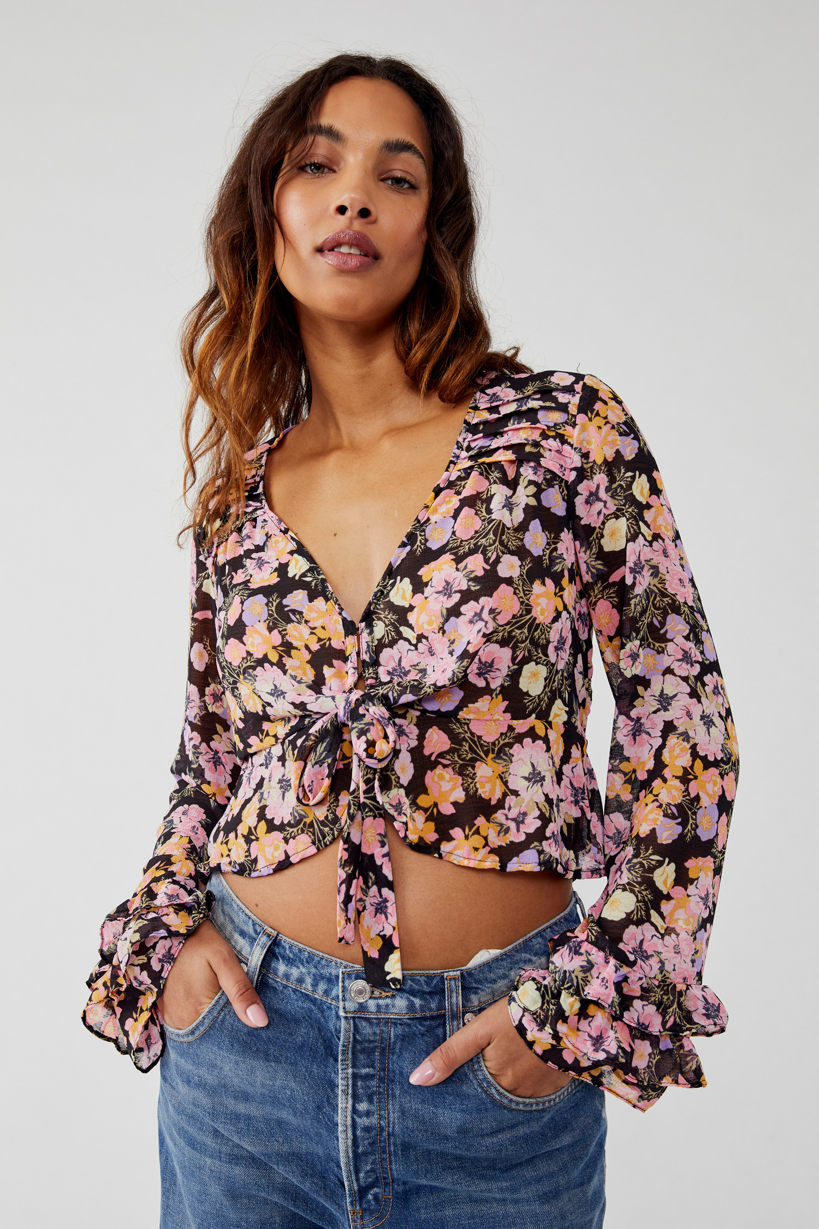 Maybel Blouse 長袖雪紡上衣