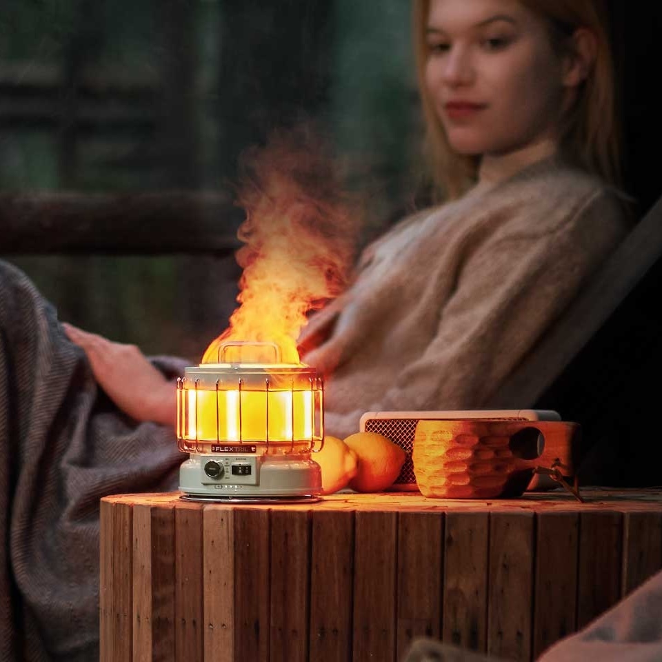 (會員獨享$1700) FLEXTAIL 現貨｜MAX LANTERN 三合一 LED復古營燈 香氛加濕器 火焰 露營 氣氛燈