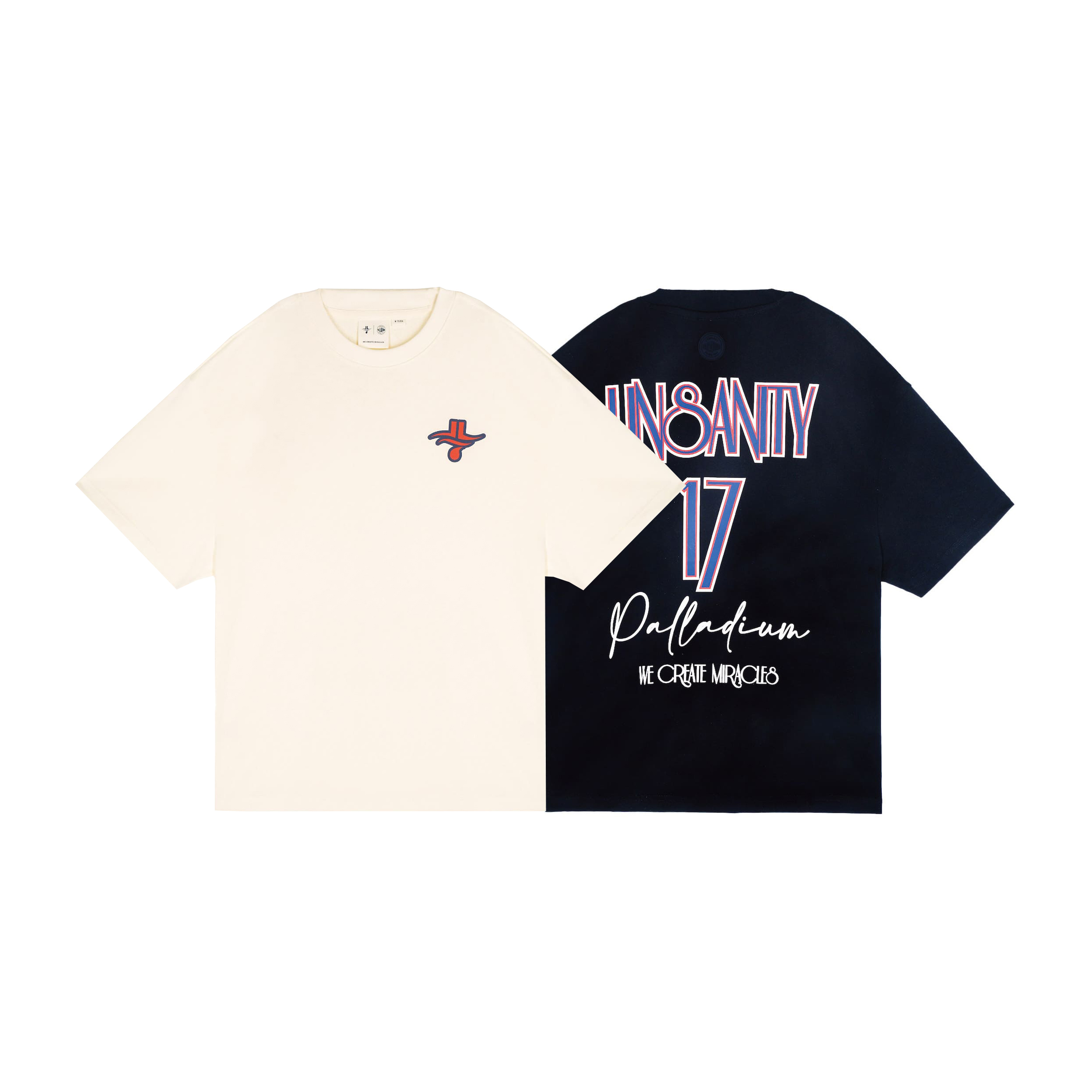 **特價商品售出無退換**男女款 PALLADIUM X JEREMY LIN 林書豪聯名 鉛黑色 棉花糖色 NO. 17 短袖 短T【109347】#PALLADIUMXJEREMYLIN