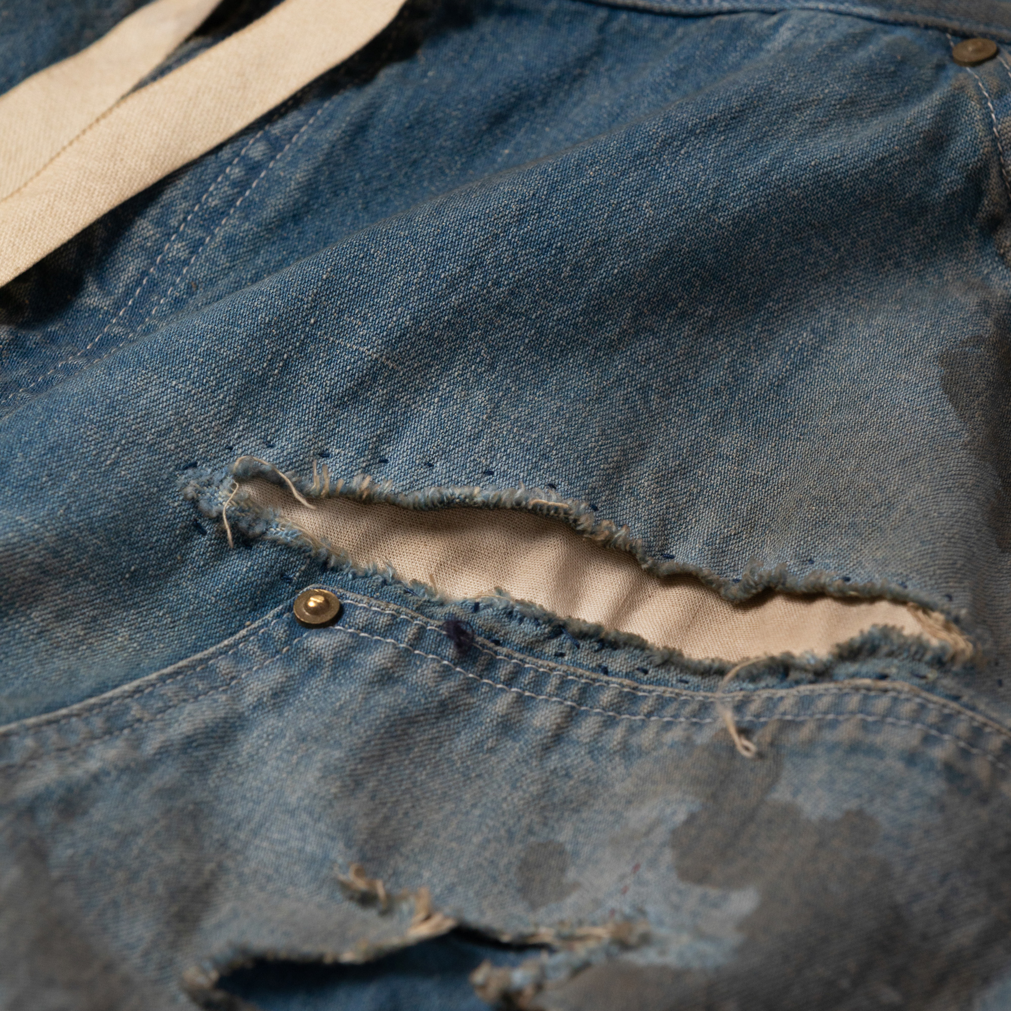 ANACHRONORM - Hard Damaged Denim Painter Easy Pants ANACHRONORM - Hard Damaged Denim Painter Easy Pants