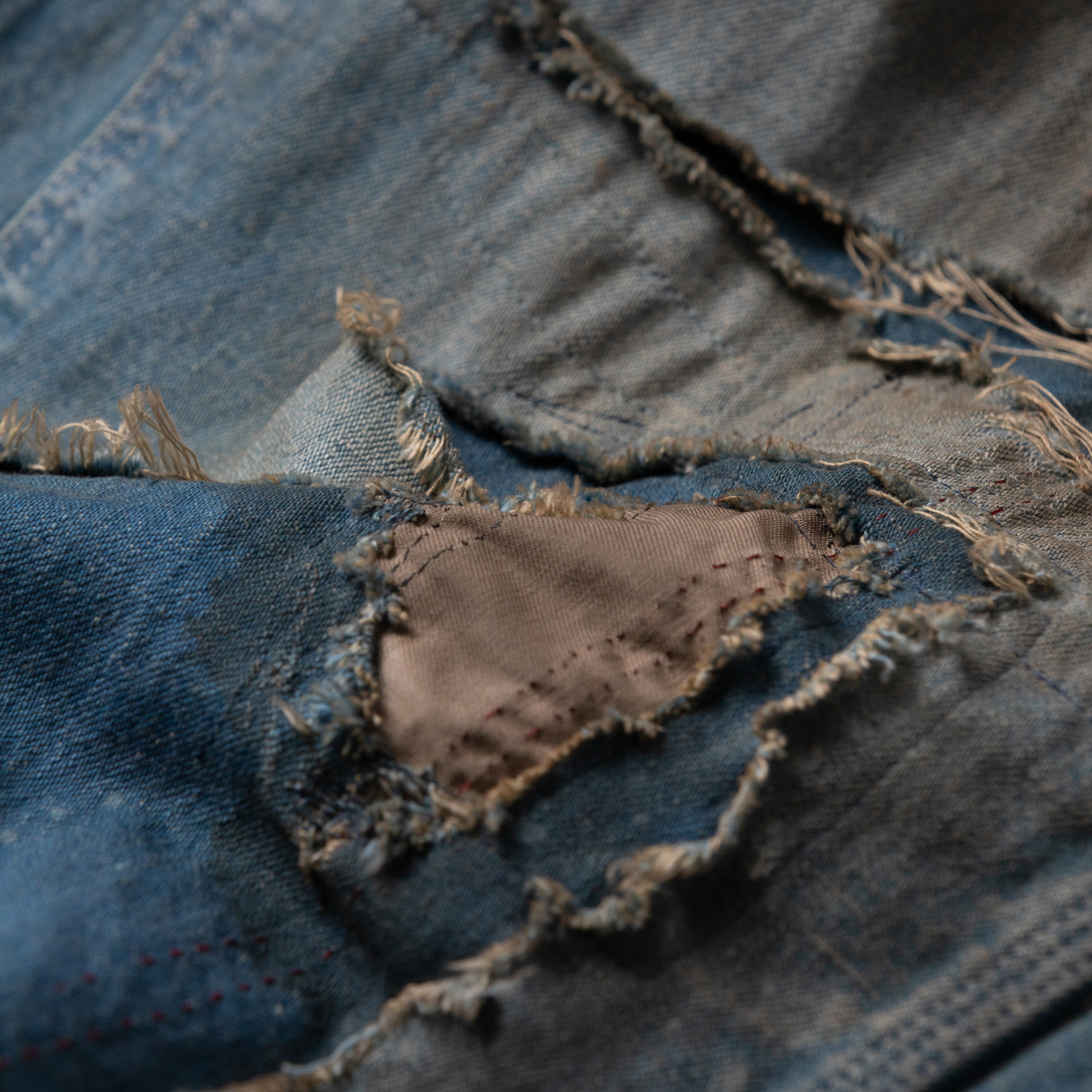 ANACHRONORM - Hard Damaged Denim Painter Easy Pants ANACHRONORM - Hard Damaged Denim Painter Easy Pants