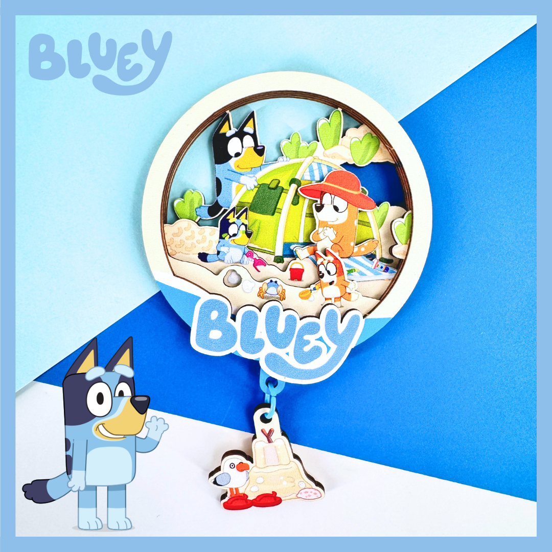 Bluey Magnet with hanging ornament