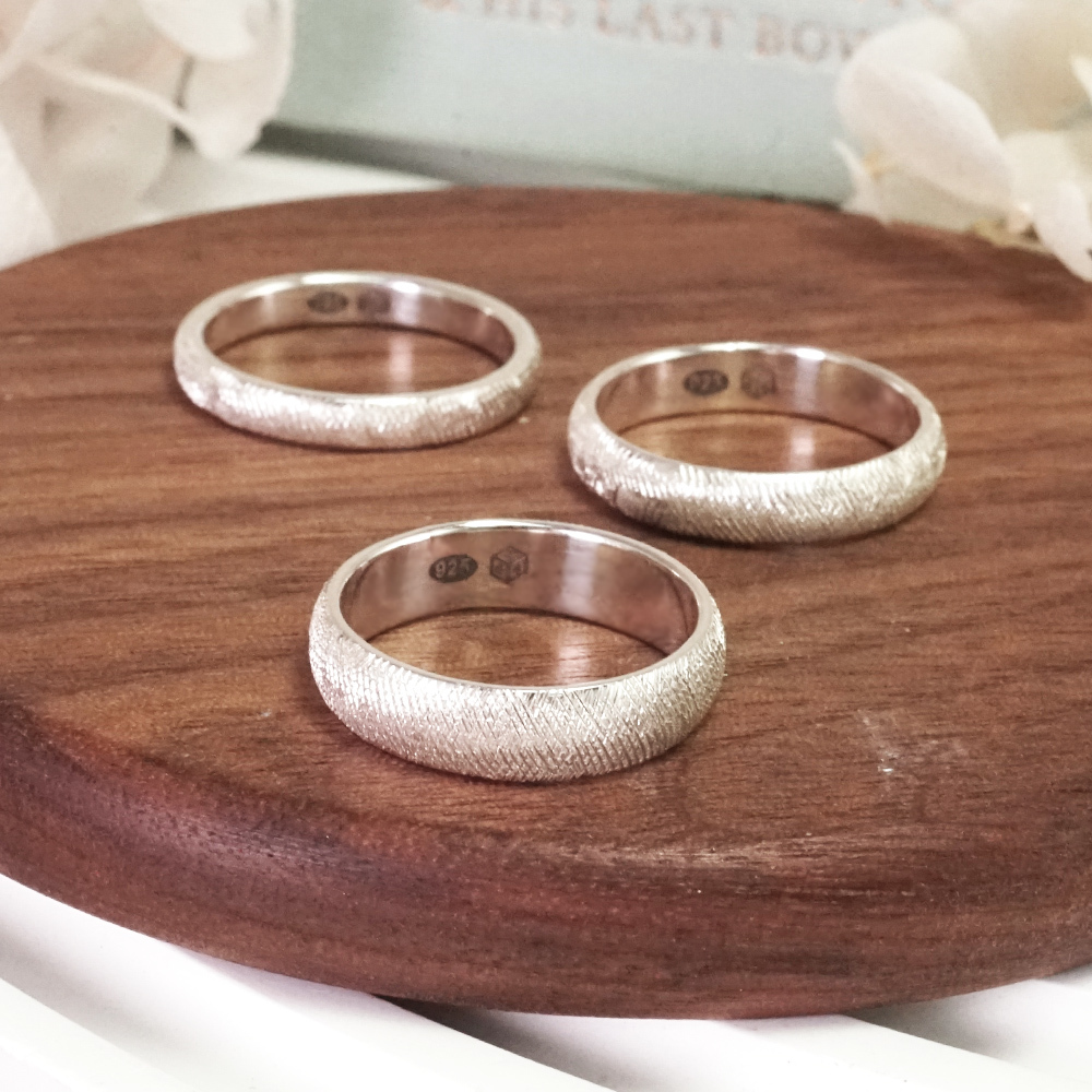 質感銀戒 圓弧交錯設計 925純銀戒指 刻字戒指 客製化訂製 男戒 女戒 中性戒指