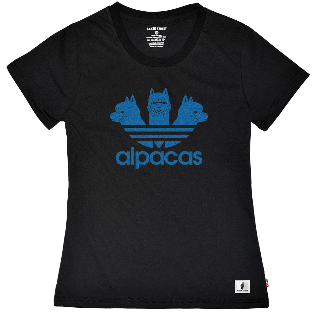 Alpacas Blue 愛迪駝(藍)  女版短T
