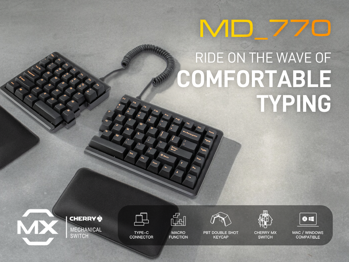 Mistel MD770 Classic Black/OF (Cherry MX) Mistel MD770 Classic Black/OF (Cherry MX)